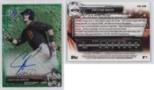 2017 Bowman Retail Green Shimmer Refractor /99 Christian Arroyo Rookie Auto RC