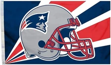 New England Patriots 3x5 Foot Flag Banner, Metal Grommets. Outdoor, Single...