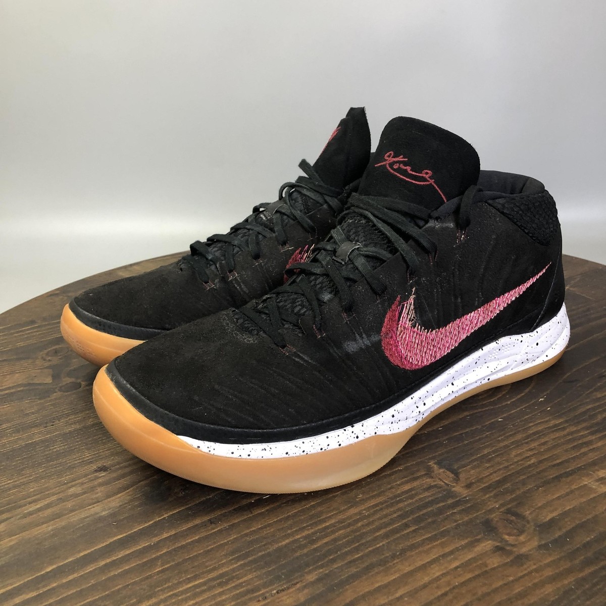 Nike Kobe A.D. Shoes Mens Size 12 Black Red Gum 922482-006