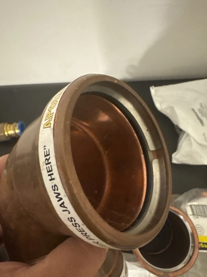 Nuevo — Prensa de cobre Apollo XPress 3′′ giro largo 90° codo grado de contratista premium Foto 2 de 2