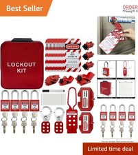 Electrical Lockout Tagout Kit OSHA Compliant Circuit Breaker Lockout Safety