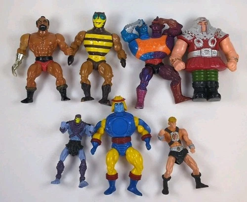 Vintage He-Man Masters of the Universe MOTU Figures Lot 7 Piece Lot