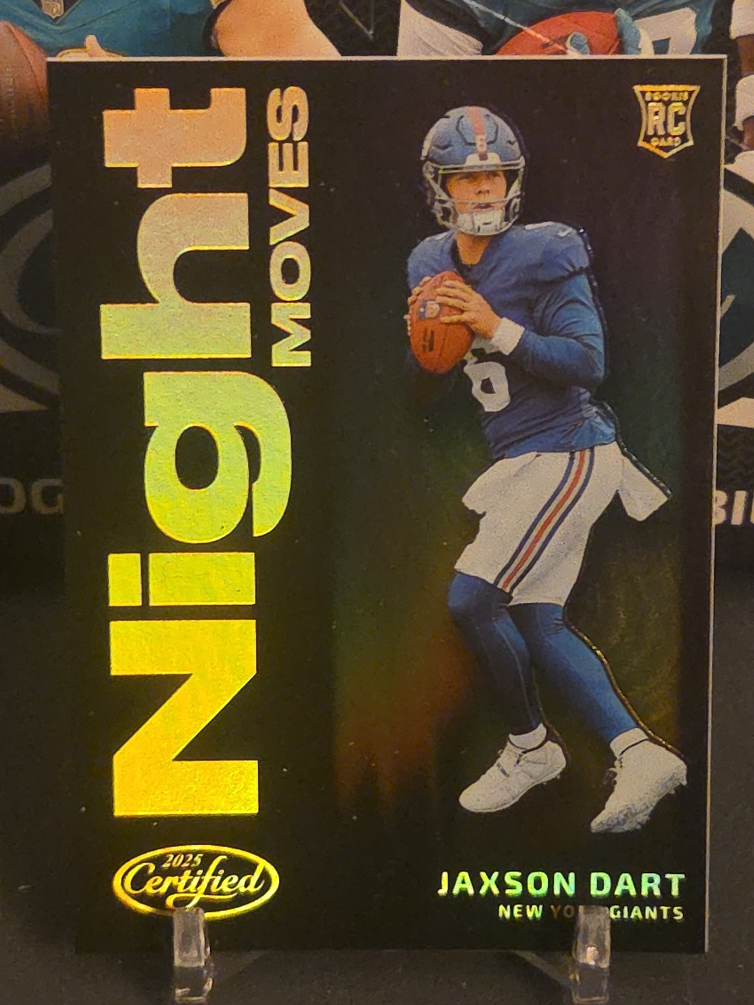 2025 Panini Certified "Night Moves" SSP CASE HIT RC Jaxson Dart Giants CLEAN 🔥