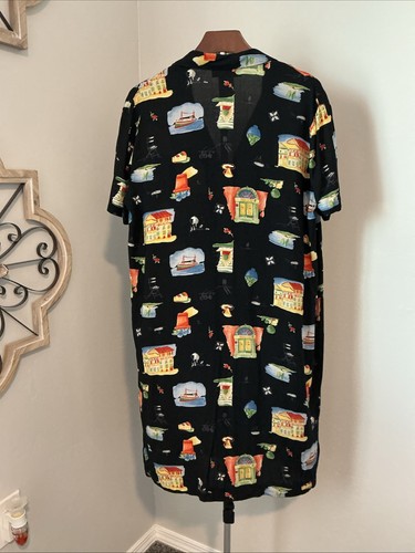 Vestido midi Jessica Howard para mujer estampado de novedad con botones talla 16 de viaje - Imagen 6 de 14