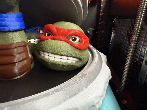 TMNT Miniatura NYC Fogna Pozzetto Copertura Prop Leo Michael Donatello Raphael XL 14" - Foto 2 di 8