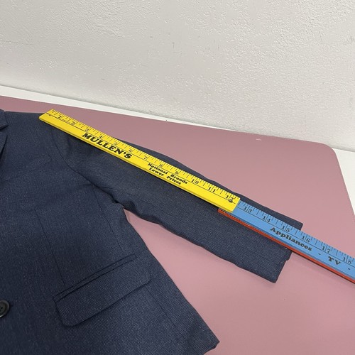 ZARA Boys 6 Blue Extra Fine Wool Blazer Jacket Lined Tailored Fit - Picture 8 of 8
