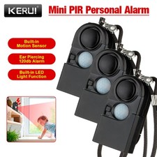 3PACK Camping Travel Portable PIR Infrared Motion Sensor Detector Alarm 120dB