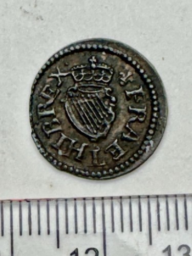 James 1st Stuart Hammered Copper Farthing (F209) - Picture 3 of 3