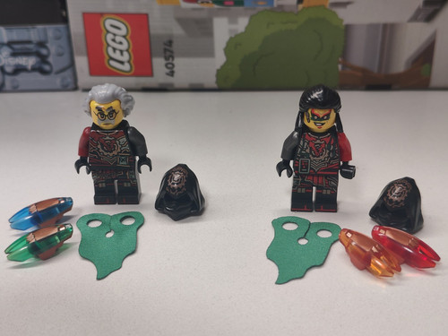 Rare LEGO Ninjago Time Twins (Krux / Acronix) Old Young Custom Minifigure 70626 - Picture 2 of 4