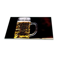 Herdabdeckplatte Ceran 90x52 Bier Dunkel Abdeckung Glas Spritzschutz K&uuml;che Deko