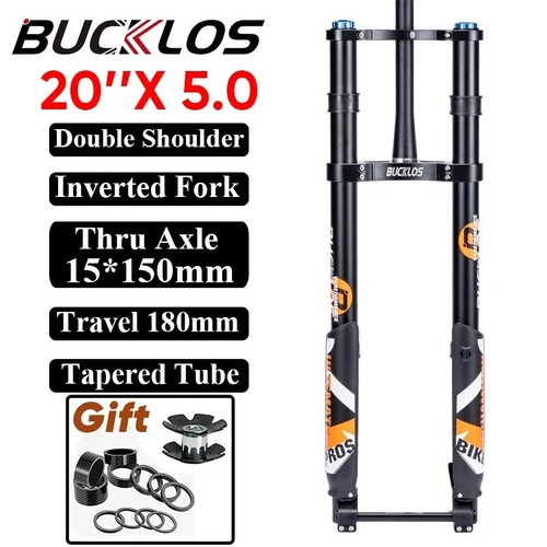 Double Shoulder Inverted Air Suspension Fork 20/26*5.0er 15*150mm Thru Axle - Picture 7 of 18