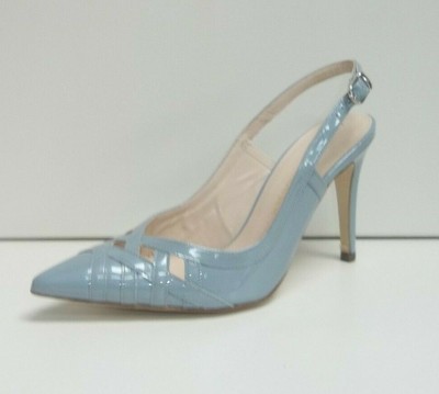 BNWB UK 4.5//EU 37.5 K/&S white patent peep toe platform court shoes RRP £175