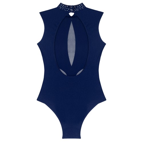 Mujeres Leotardo Salsa Body Malla Mono Jazz Danza Patinaje sobre Hielo Disfraz Prendas para el torso - Imagen 27 de 54