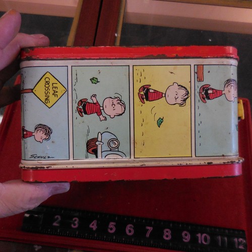 Peanuts Lunch Box Schulz 1973 Charlie Brown Snoopy Psychiatric Help - No Thermos - Picture 8 of 10
