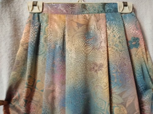 Gonna donna Caravan Fashions 4 multicolore linea A pieghettata tasche anteriori foderata - Foto 2 di 8