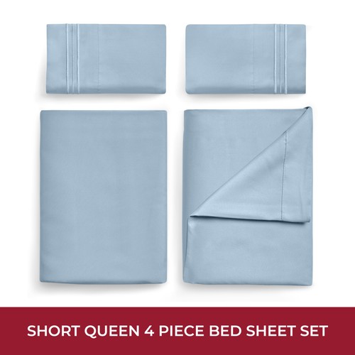Mellanni RV Bunk Sheet Set Iconic Collection Microfiber 4-Piece, Short Queen - Picture 24 of 97