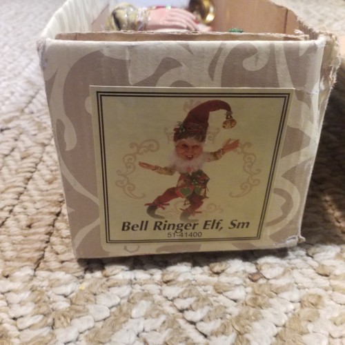 Mark Roberts Elves Bell Ringer Elf 51-41400 Small Figurine 2014 Low # 2500 Made - Picture 4 of 24