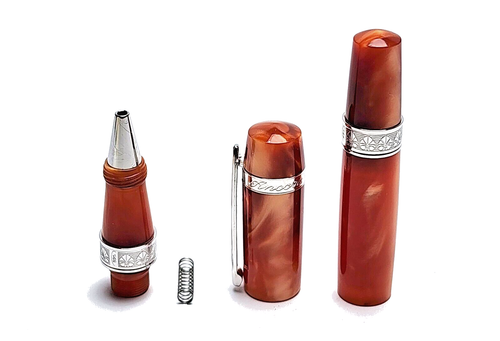 Ancora Perla Brown Pealescent Rollerball Pen and Box (no papers) - VERY RARE! - Picture 12 of 20