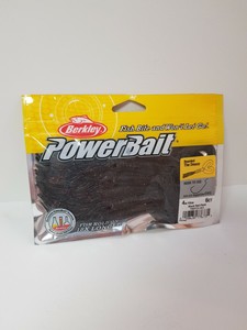 Berkley-Powerbait-Bearded-The-Deuce-Tail-Grub-4in-6pk-BLACK-RED-FLECK