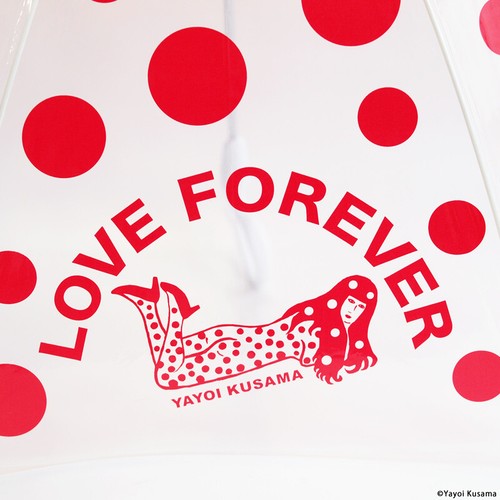 Yayoi Kusama Umbrella LOVE FOREVER Red Polka Dots Lammfromm Art from Japan - Picture 2 of 9