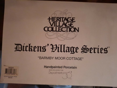 Department 56 Heritage Collection Dickens Village Barmby Moor Cottage. New  - Picture 2 of 2