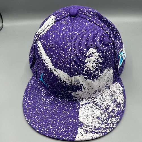 Air Jordan Hat Men 7 3/8 Purple Aqua Jumpman Hat Fitted Cap