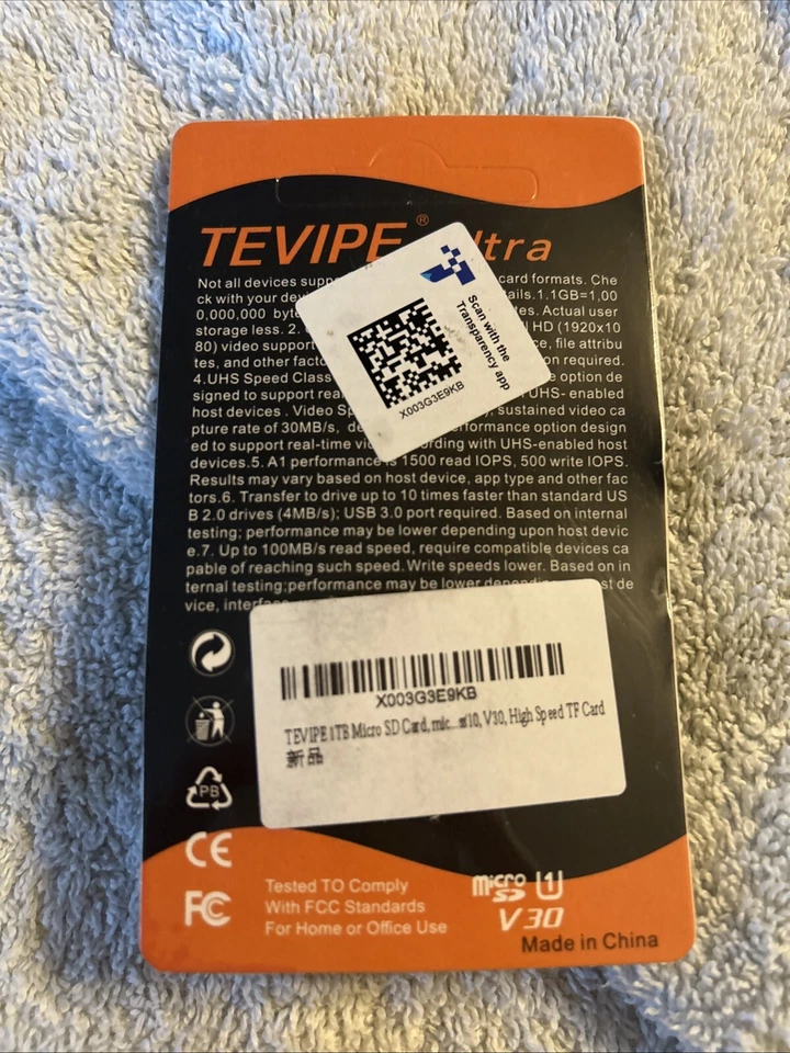 TEVIPE Ultra - 1 TB MicroSDXC A1 UHS-I - Image 2 of 2
