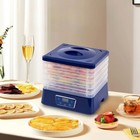 5 Tray Fruit Dryer Food Dehydrator Temperature Control 24H Timer 220-240V/110V