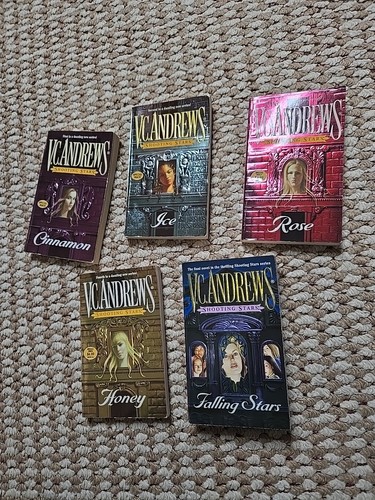 VC Andrews Shooting Stars Series Book Lot Cinnamon Ice Rose Honey Falling Stars - Picture 1 of 2