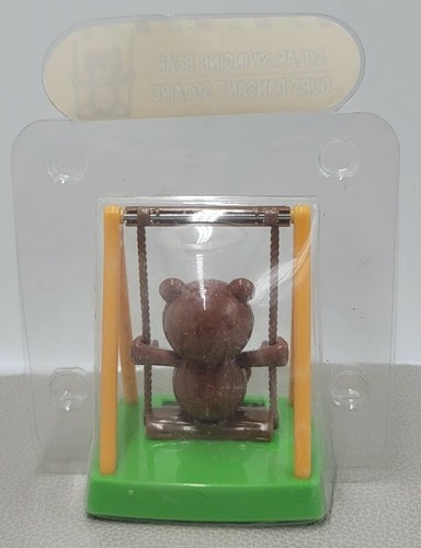 OSO DE PELUCHE OSCILANTE con energía solar luz solar juguete baile cabeza bobble regalo y premio - Imagen 6 de 12