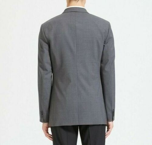 Theory Para Hombre Wellar Nuevo Borde Sastre Ajuste Mezcla de Lana Abrigo Blazer en Carbón $435 - Imagen 2 de 12