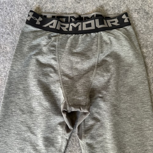 Under Armour Youth HeatGear Sonic Compression Leggings Size Medium Gray Training - Picture 3 of 7