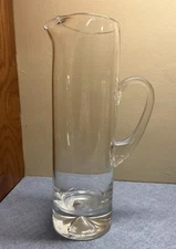 Studio Nova Minaret Pitcher Ice Lip 11.5"T, 3.5"D, Still has sticker!