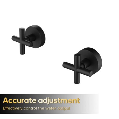 Decaura Brass Shower Taps Tapware Mixer Tap Brushed Gold/Black/Gunmetal/Nickel - Picture 102 of 124