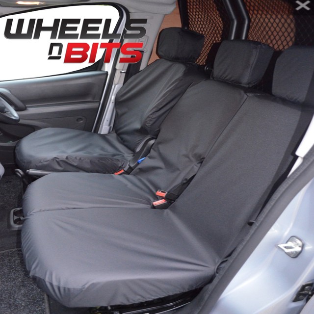 Single Heavy Duty Grey Seat Cover For PEUGEOT PARTNER TEPEE 08ON