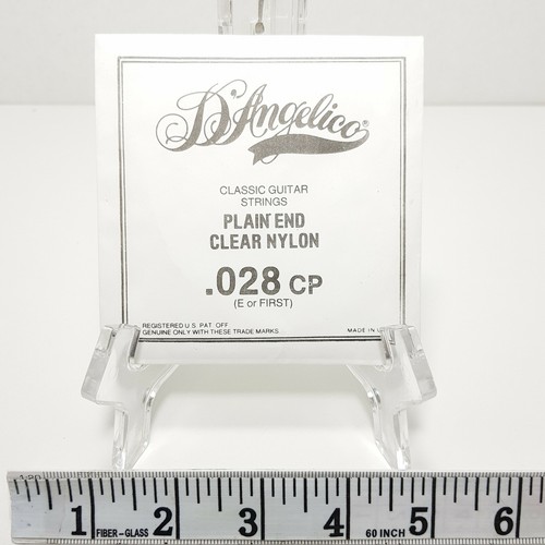 D'Angelico Classic Guitar STRINGS .028 CP (E First) Clear Nylon High Tension - Picture 5 of 5