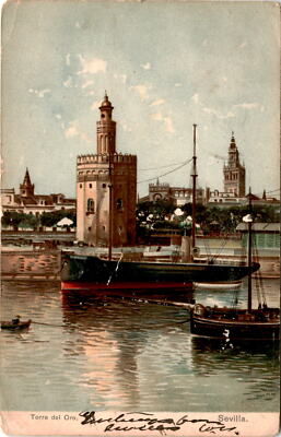 Torre del Oro, Sevilla, Union postale universelle, Stengel & Co., D Postcard