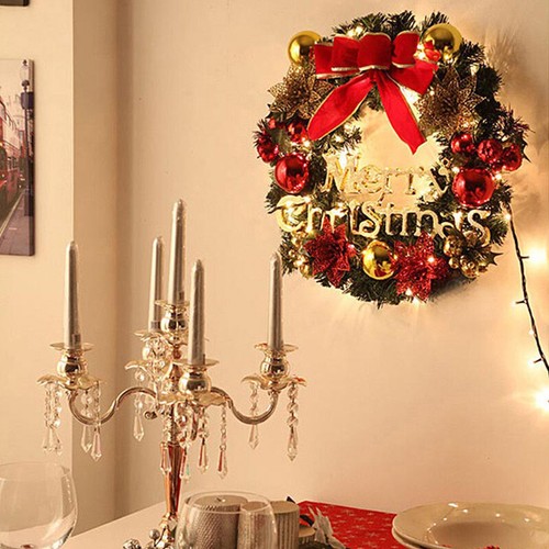Hanging Light Gifts 2PCS Christmas Wreath Xmas Garland Decoration Front Door AU - Picture 4 of 12