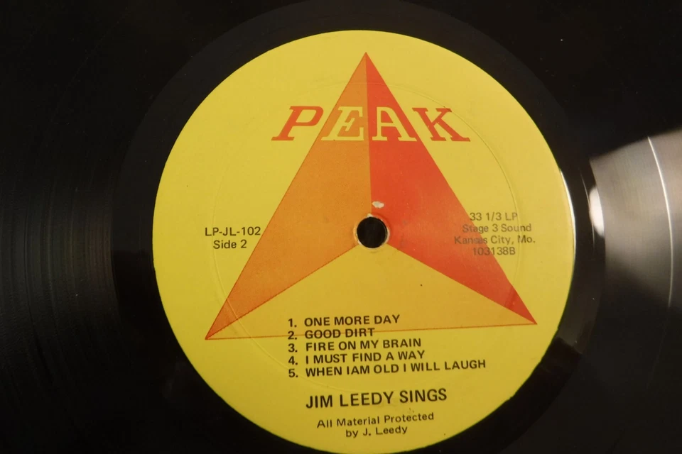 Jim Leedy Sings, Help, Peak Records LP-JL-101 Фолк Кантри, Канзас-Сити - Изображение 4 из 4