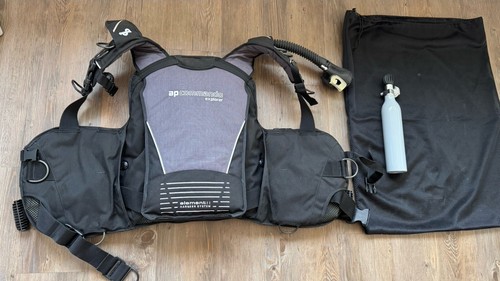 Tauch Jacket AP diving Commando Explorer Gr. SM+ AUTO AIR Inflator + Pony Bottle - Bild 2 von 11