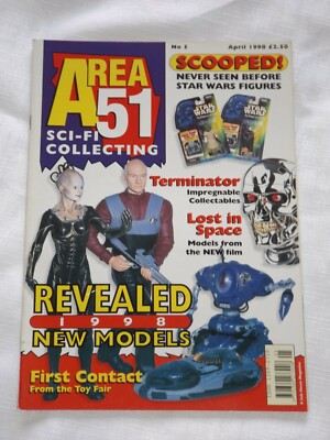 AREA 51 SCF-FI COLLECTING MAGAZINE ISSUE FIVE-LINK HOUSE LTD APRIL 1998-GREAT