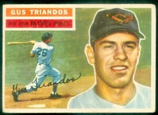 1956 TOPPS #80 GUS TRIANDOS VG