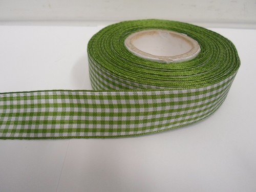 2 metres or full roll 5mm 6mm 10mm 15mm 25mm 40mm Gingham Ribbon Double check UK - Picture 7 of 20