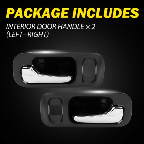 2X Interior Inside Door Handle Set For 1997-01 Honda CR-V CRV Front Left Right - Picture 10 of 13