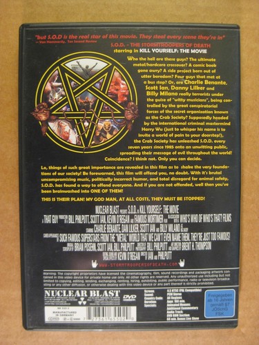 S.O.D. - Kill Yourself: The Movie & Speak English Or Die (2000 DVD) Anthrax - Foto 2 di 3