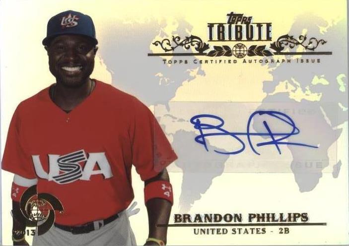 2013 Topps Tribute WBC - Brandon Phillips #WTA-BP3 - 1 of 1