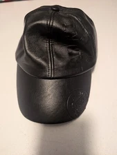 JAMONT black Faux leather-polyurethane baseball cap men 1985 N Arrows EUC buckle