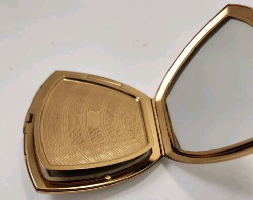 Vintage  HTF 1940’s Elgin American Wedding Themed Powder Compact Unused - Picture 9 of 12