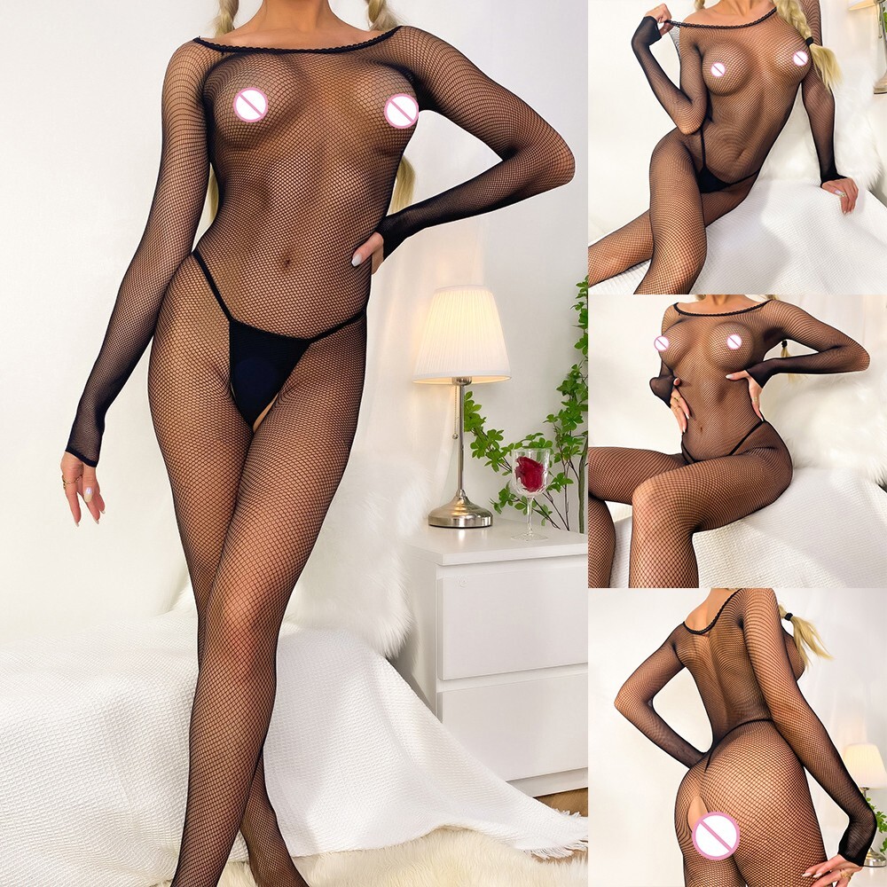 Frauen Sexy Lingerie Fishnet Body Stockings Nachtwäsche