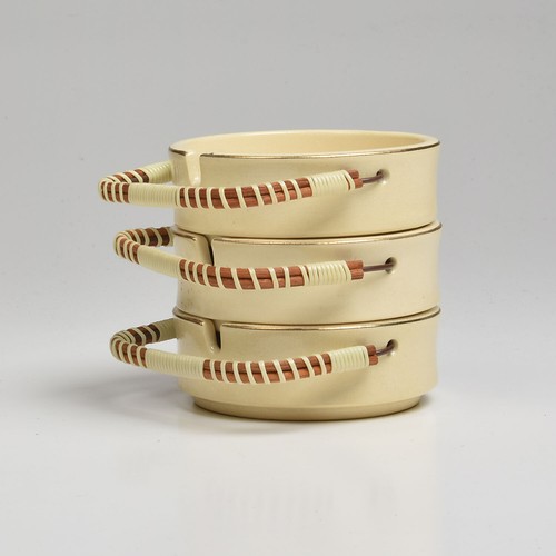 1960s Ashtray Set Japanese Smoking Bamboo Smoker - Picture 4 of 11